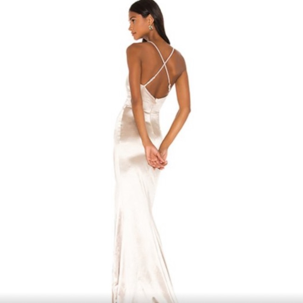 NWT Nookie Starstruck Gown in Champagne Gold Small